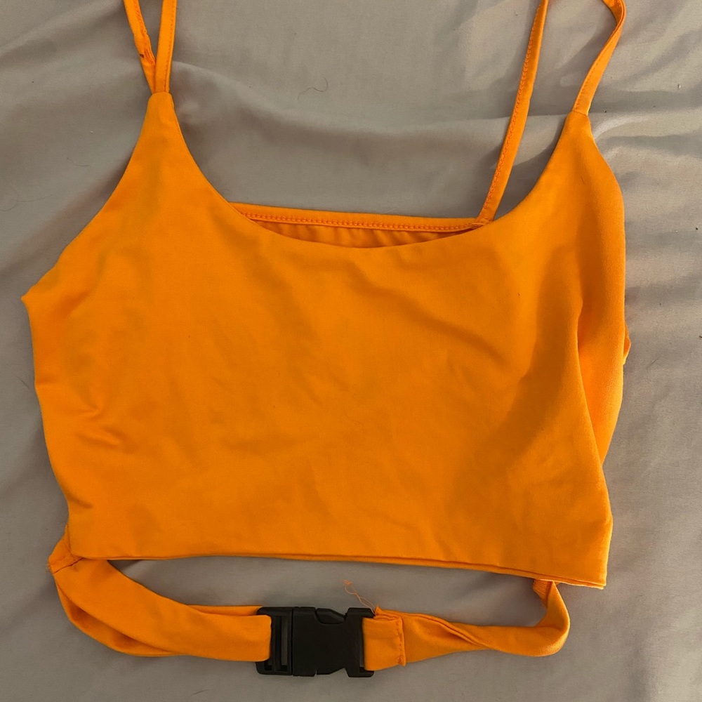 Orange Rave crop top